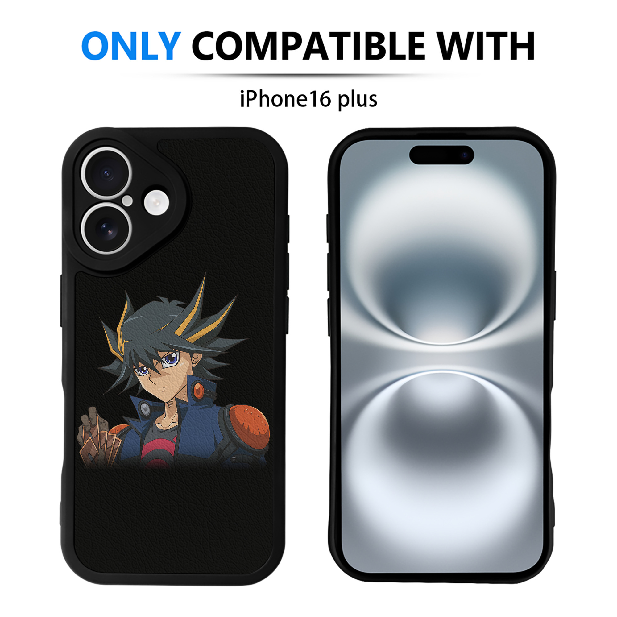 遊☆戯☆王 Yu-Gi-Oh! 【iPhone 16シリーズ対応】シリコンスマホケース（レザー調） 材質：シリコン